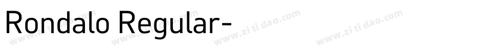 Rondalo Regular字体转换